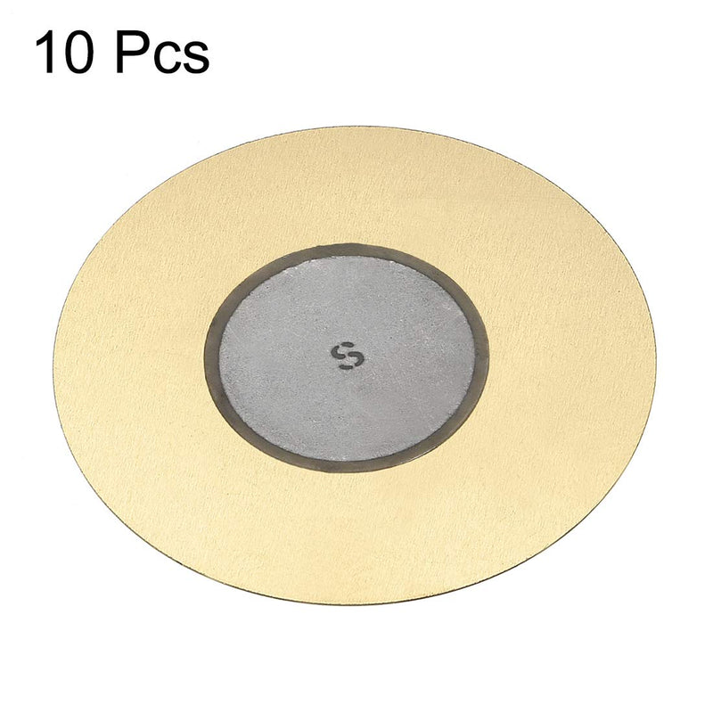 [Australia - AusPower] - uxcell 10 Pcs Piezo Discs 50mm Acoustic Pickup Transducer Ceramic Trigger Buzzer Drum Guitar 