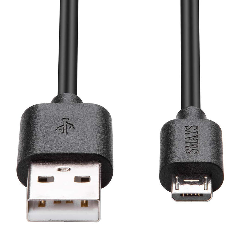 [Australia - AusPower] - Smays 4-Pack 25ft Security Camera Micro USB Extension Cable Compatible with YI Home Camera, Oculus Go, Blink Mini, Black 