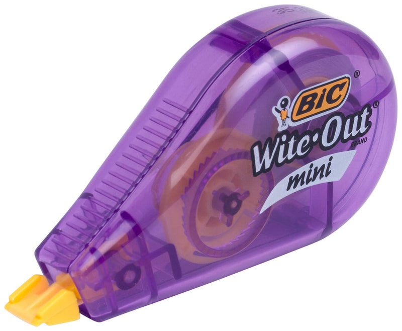 [Australia - AusPower] - BIC Wite-Out Brand Mini Correction Tape, White, Tape Applies Dry, Great For School And Home 12-Count 