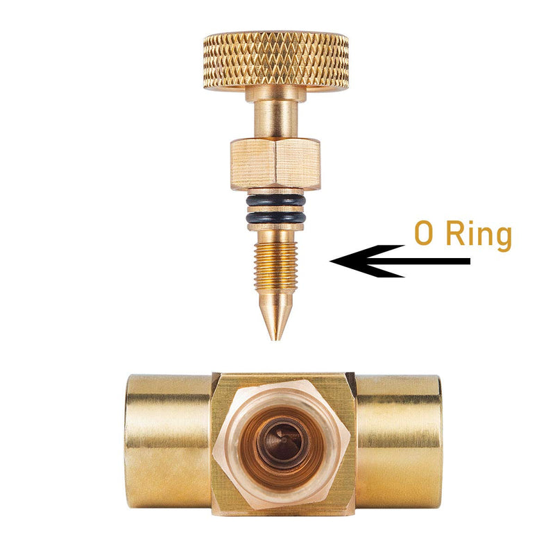 [Australia - AusPower] - Breezliy 2 Pieces Heavy Duty Brass Instrument Replacement Control Needle Valve 1/4" Npt Female X 1/4" Npt Female Connection 2 PCS 1/4 " Female * 1/4"Female needle valve 