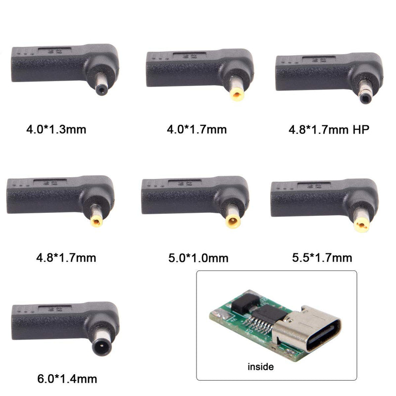 [Australia - AusPower] - CY USB 3.1 Type C USB-C to DC 4.5mmx3.0mm Adapter Emulator Trigger 90 Degree Angled 