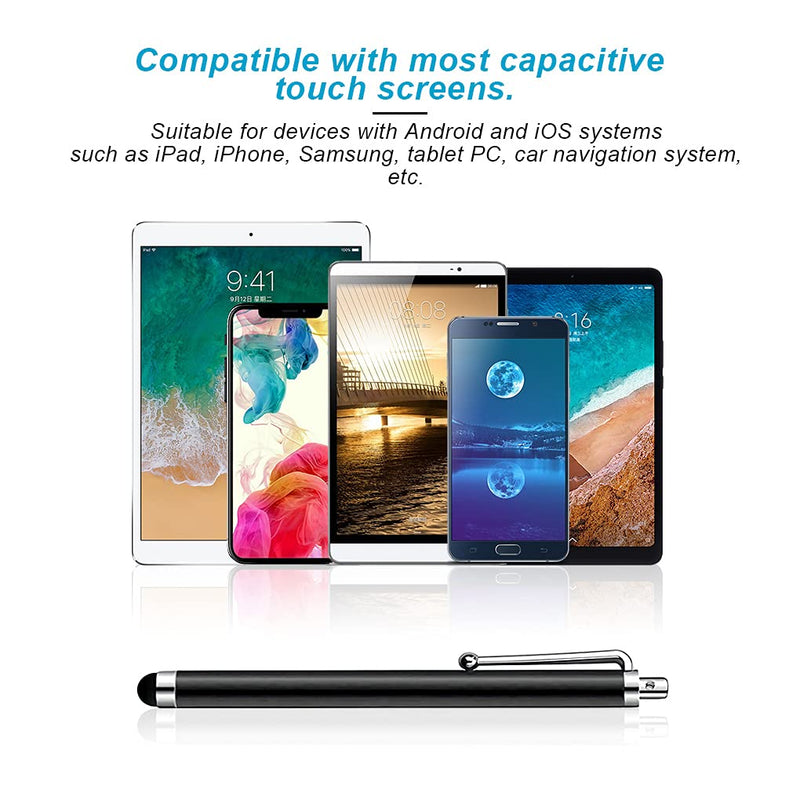 [Australia - AusPower] - 10 Pcs Stylus Pens for Touch Screens, Universal Capacitive Stylus Touch Screen Pens Compatible with iPad iPhone Samsung Kindle Tough Tablet Laptop and Other Smart Devices (10 Colors) 