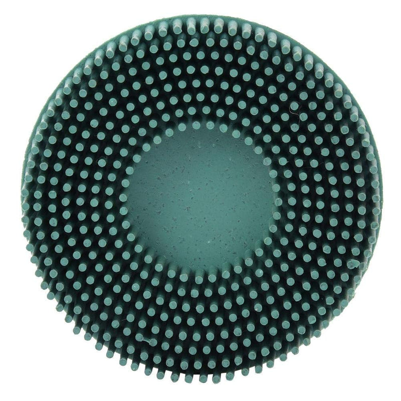 [Australia - AusPower] - Bristle Brush Disc 3 Inch Rubber Abrasive Brush Polishing Grinding Wheel for Burr Rust Removal(Green) 
