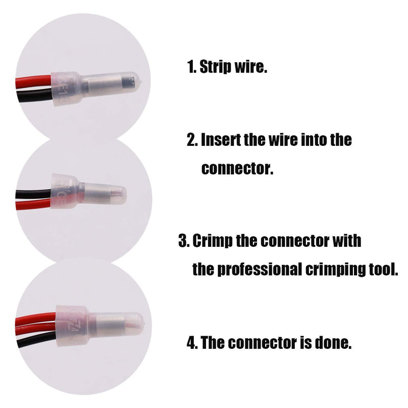[Australia - AusPower] - smseace 580PCS Closed End Crimp Terminal 22-16/16-14/12-10 AWG Protective Closed End Wire Cap Crimp Connector SM-10 