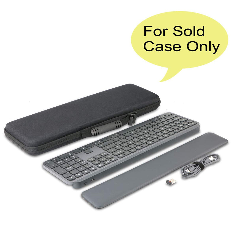 [Australia - AusPower] - co2CREA Hard Case Replacement for Logitech MX Keys Advanced Wireless Illuminated Keyboard (Case for MX Keys Keyboard, Black Case) Case for MX Keys Keyboard 