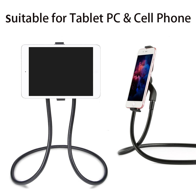 [Australia - AusPower] - Lazy Neck Phone Holder Hand-free Rotating Vertical Horizontal Gooseneck Multiple Function Mounts - for Cell Phone,Tablet,iPad,Kindle,iPhone,Samsung,and Other Smartphone Devices Multi Angle Holder 