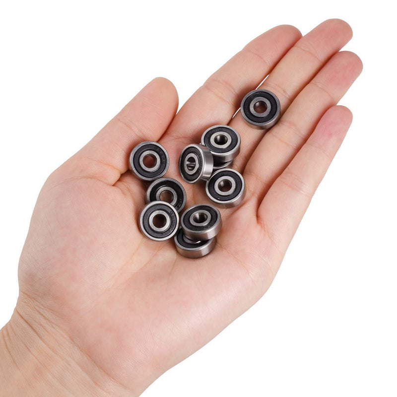 [Australia - AusPower] - Donepart 625-2RS Ball Bearings - C3 High Speed - 5mm ID, 16mm OD, 5mm Width Miniature Bearings for Electric Motors, Wheels, Pool Pumps, Spinners (10 Pack) 625-2RS(5x16x5mm) 