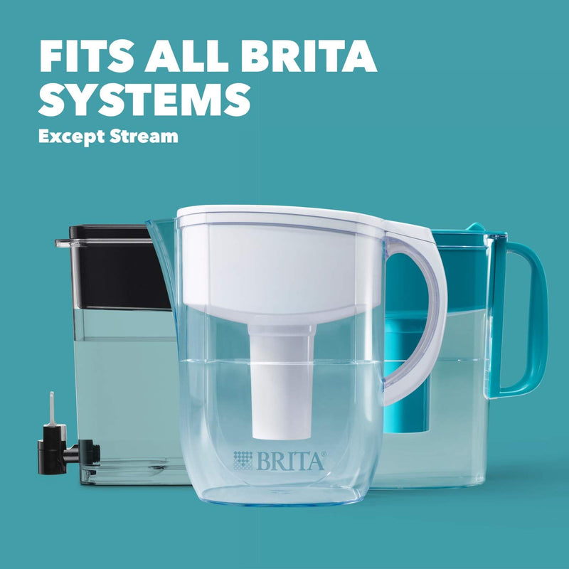 [Australia - AusPower] - Brita Standard Water Filter, Standard Replacement Filters for Pitchers and Dispensers, BPA Free, 2 Count 2 ct 