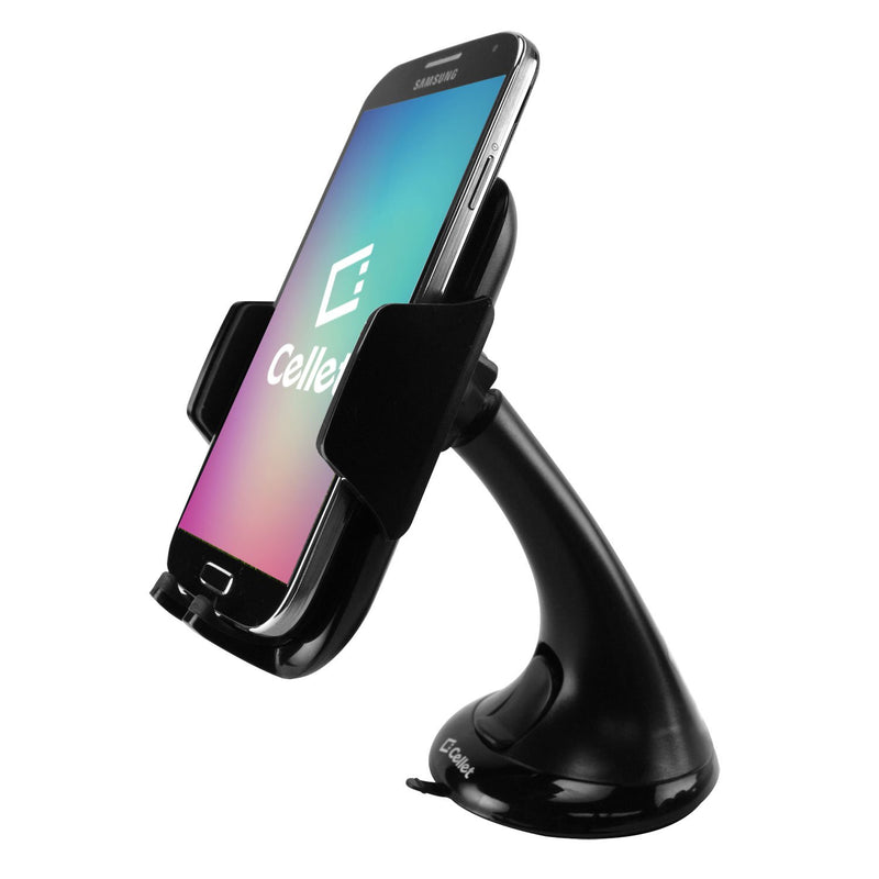 [Australia - AusPower] - Cellet PH675BK Windshield Car Phone Holder Mount, Universal Compatibility including Samsung Note 8 Galaxy S8/Plus/S7/Edge/S6/ S6 Edge Plus, iPhone X/8/8 Plus/6/6s Plus/5/5s, LG G5/G4, HTC 10 Black Phone Craddle Mount 