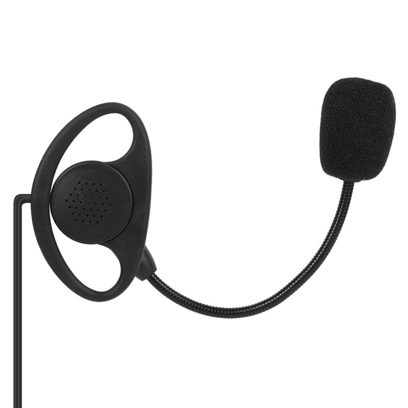 [Australia - AusPower] - Walkie Talkie Over-Head Earpiece, 3.5mm Ear Hook Two-Way Radio Earphone Bluetooth Wired Intercom Headset for V6 V4 Motorcycle 