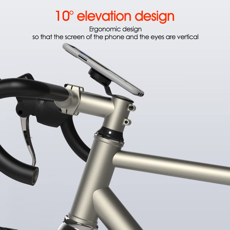 [Australia - AusPower] - Bike Phone Mount,Mountain Bicycle Cell Phone Holder,Universal Aluminum Handlebar Stem Phone Clamp,Cycling Mobile Phone Clip,MTB Road Bike Quick Attach/Release for iPhone Samsung Galaxy Google【2nd Gen】 