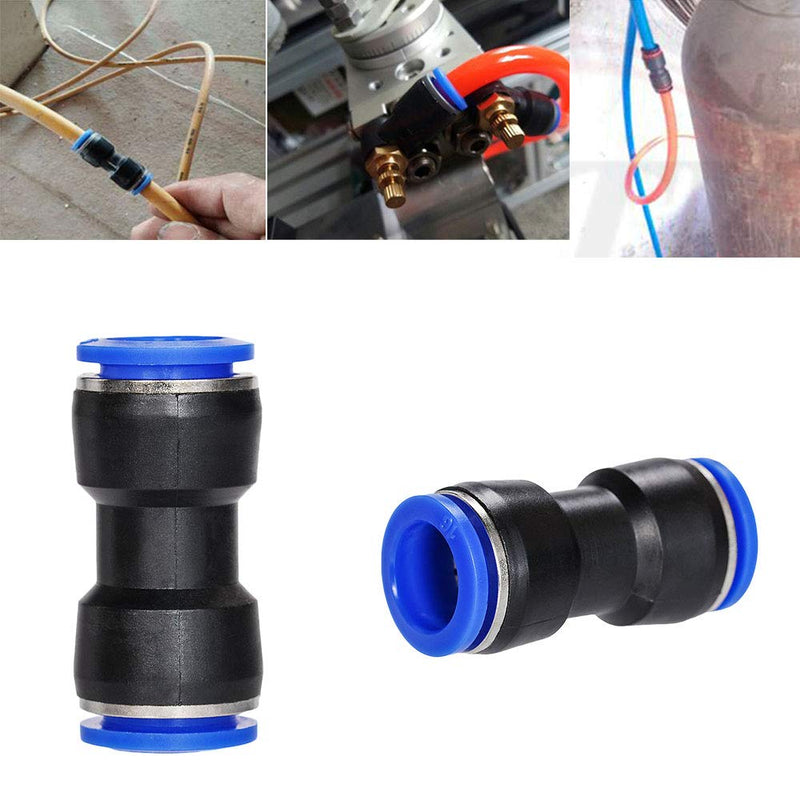 [Australia - AusPower] - JJDD Carkio Air Tool Fittings,20 X Air Piping 16mm to 16mm (5/8) Straight Push Connectors Plastic Push Tube Quick Connect Fittings Pneumatic Connectors Air Line Fittings Tube Fittings Push Lock 16mm 20pcs 