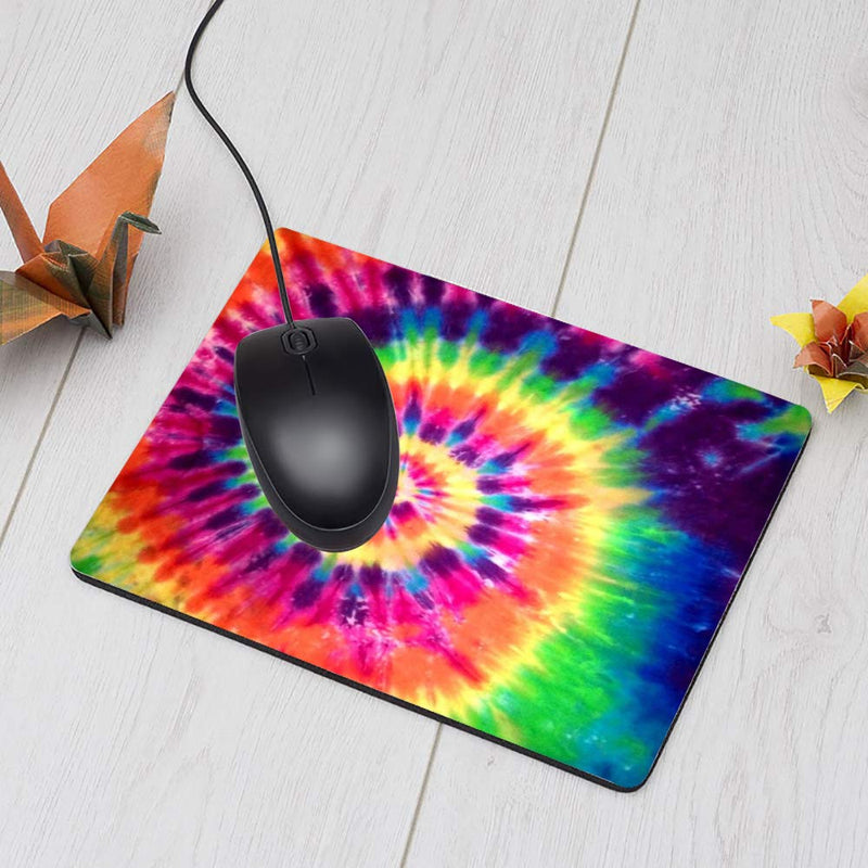 [Australia - AusPower] - Nicokee Tie Dye Gaming Mousepad Abstract Art Colorful Tie Dye Mouse Pad Mouse Mat for Computer Desk Laptop Office 9.5 X 7.9 Inch Non-Slip Rubber M02-003 