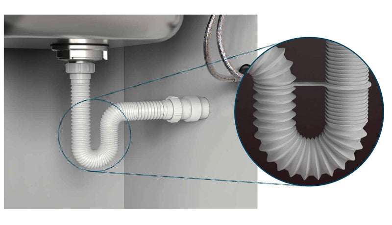 [Australia - AusPower] - EasyDrain Ref. 510 Expandable & Flexible 1-1/2" P-trap 