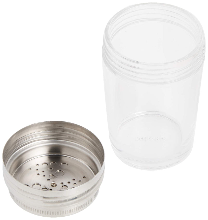 [Australia - AusPower] - Norpro Shaker Cup Glass Adjustable Pizzeria Style Pepper/Salt/Cheese/Spice 5.25" 1 