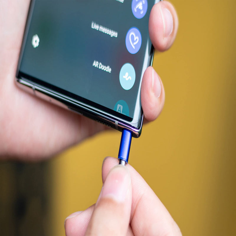 [Australia - AusPower] - Galaxy Note 10 Pen Stylus Touch S Pen Replacement（No Bluetooth） for Samsung Galaxy Note 10 / Note 10+ (Aura Glow Silver) 