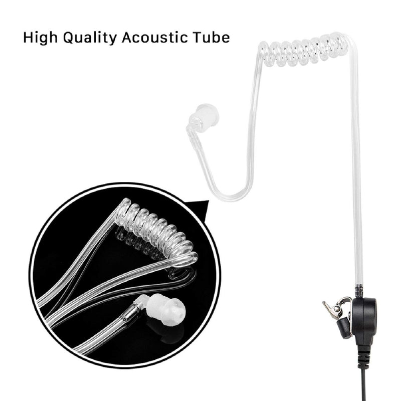 [Australia - AusPower] - Retevis Walkie Talkie Earpiece for Ailunce HD1 Retevis RT29 RT47 RT48 RT82 RT87, Two Way Radio Covert Acoustic Tube Headset with Mic PTT (1 Pack) 