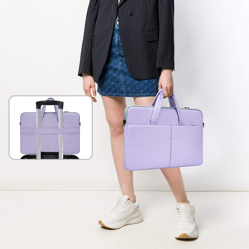 [Australia - AusPower] - 17.3 Inch HP Laptop Case, Protective Shoulder Strap Case for 2020 Lenovo L340 17.3" Laptop/Lenovo IdeaPad 330 320, Dell Inspiron 17 3000 7000 5000 Sleeve Bag(Purple) 17.3 Inch Purple 