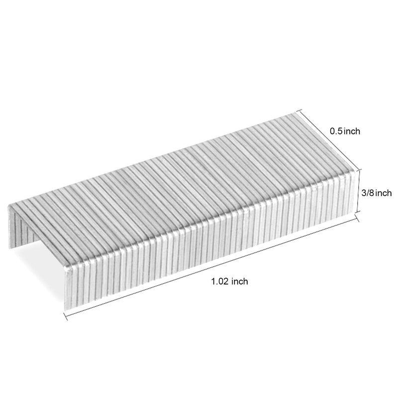 [Australia - AusPower] - Deli 5,000 Staples, Fits Deli 60 Sheet Capacity Stapler, 3/8" Leg Length Staples of 70 Sheet Capacity, 23/10, Jam Free Sharp Chisel Point Design, 10 Boxes of 500 Staples 23/10-Large 