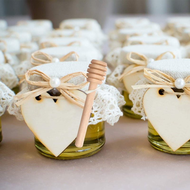 [Australia - AusPower] - 51 PCS Honey Dipper, 3 Inch Mini Wooden Honeycomb Sticks, Small Honey Stirrer Stick, Honey Sticks for Honey Jar Dispense Drizzle Honey and Wedding Party Favors Gift 51PCS(3 Inch) 