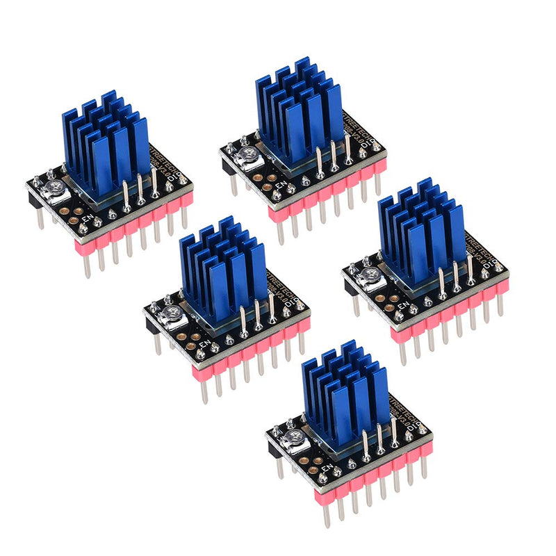 [Australia - AusPower] - BIGTREETECH 3D Printer Part Stepstick Mute TMC2208 V3.0 Stepper Motor Driver with Heatsink for SKR V1.3 MKS GEN L Ramps 1.4/1.5/1.6 3D Printer Control Board(Pack of 5pcs) (Step/DIR Mode) STEP/DIR Mode 