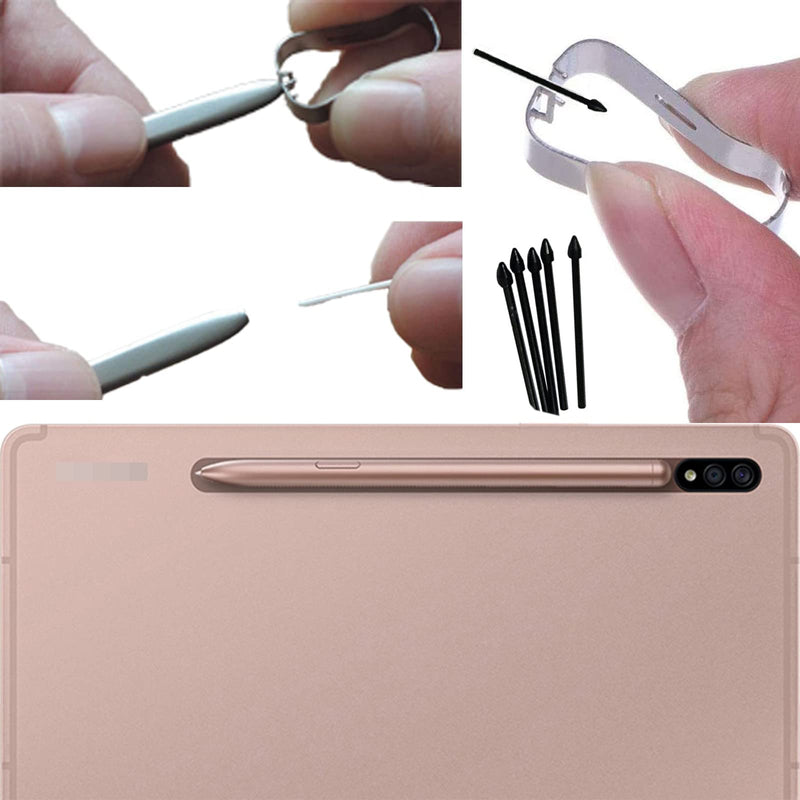 [Australia - AusPower] - Galaxy Tab S7 FE S Pen Replacemen Stylus Pen for Samsung Galaxy Tab S7 FE SM-T730 Touch Pen (Without Bluetooth) + Tips/Nibs(Mystic Pink) 
