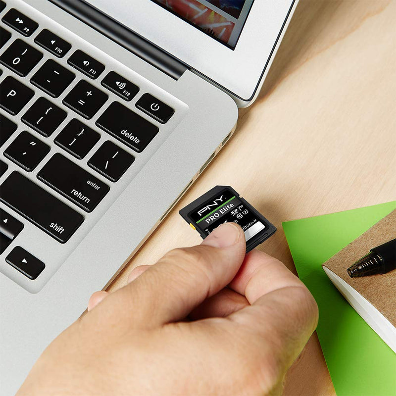 [Australia - AusPower] - PNY 256GB PRO Elite Class 10 U3 V30 SDXC Flash Memory Card - 100MB/s, Class 10, U3, V30, 4K UHD, Full HD, UHS-I, Full Size SD 