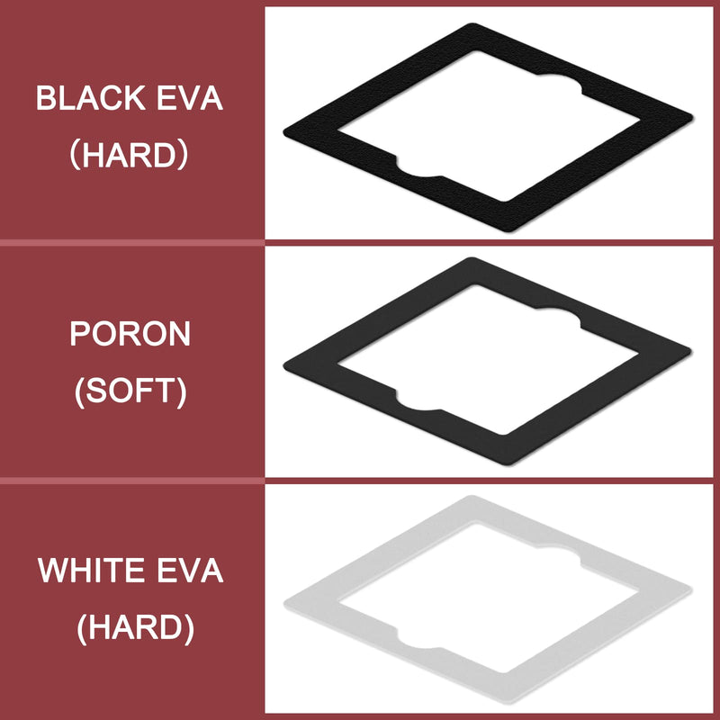 [Australia - AusPower] - RUNJRX White EVA Keyboard Positioning Board Pads,Customized Keyboard Positioning Board EVA Dampener with Tweezers for Installation White EVA 0.5mm 