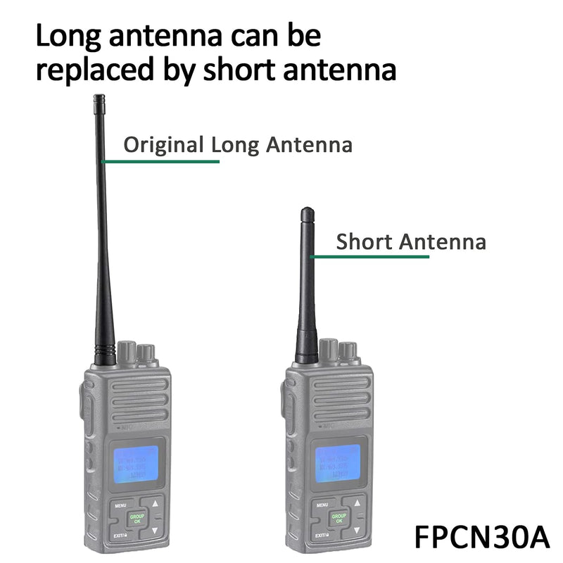 [Australia - AusPower] - Antennas for SAMCOM Walkie Talkie, Two Way Radio Replacement Short Antenna 4.3 Inches, UHF 400-480 MHz Single Band with SMA Female Connector(6 pcs) 