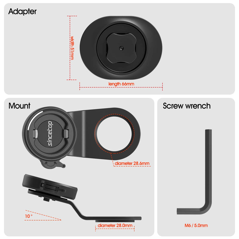 [Australia - AusPower] - Bike Phone Mount,Mountain Bicycle Cell Phone Holder,Universal Aluminum Handlebar Stem Phone Clamp,Cycling Mobile Phone Clip,MTB Road Bike Quick Attach/Detach for iPhone Samsung Galaxy Google-Black 【1st Gen】Stem Mount-Black 