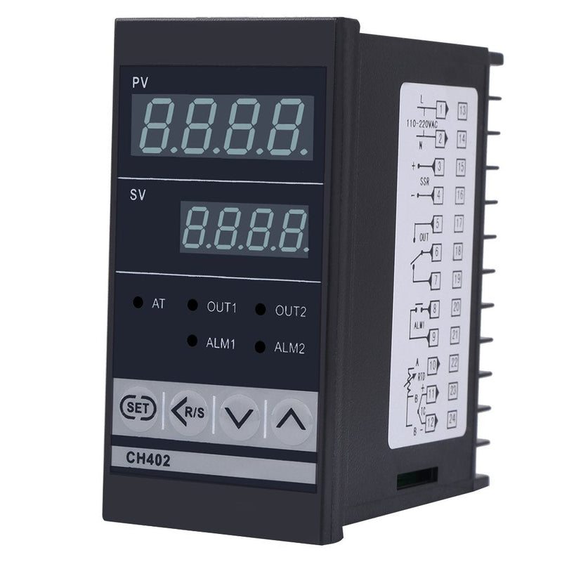 [Australia - AusPower] - CH402 AC85-264V High Precision Smart PID Temperature Controller Thermostat Relay TC/RTD Input 
