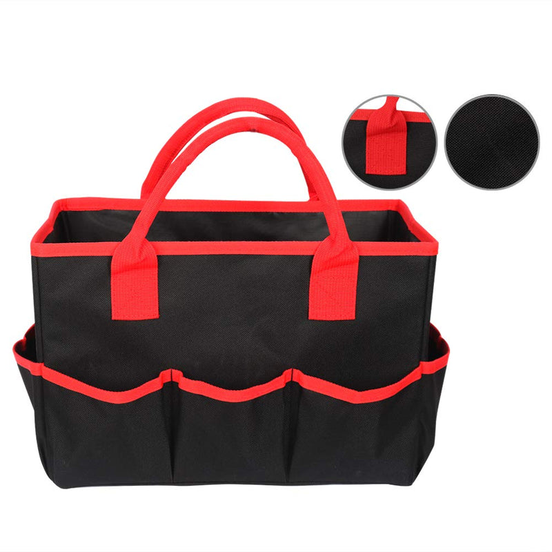 [Australia - AusPower] - Godery Desktop File Folder Tote and Stock Organize, Fundamentals Art Organizer Storage Craft Tote Bag for Office Desk Organize, Make-up Storage Tote with Handles for Travel or Daily Use, Black 