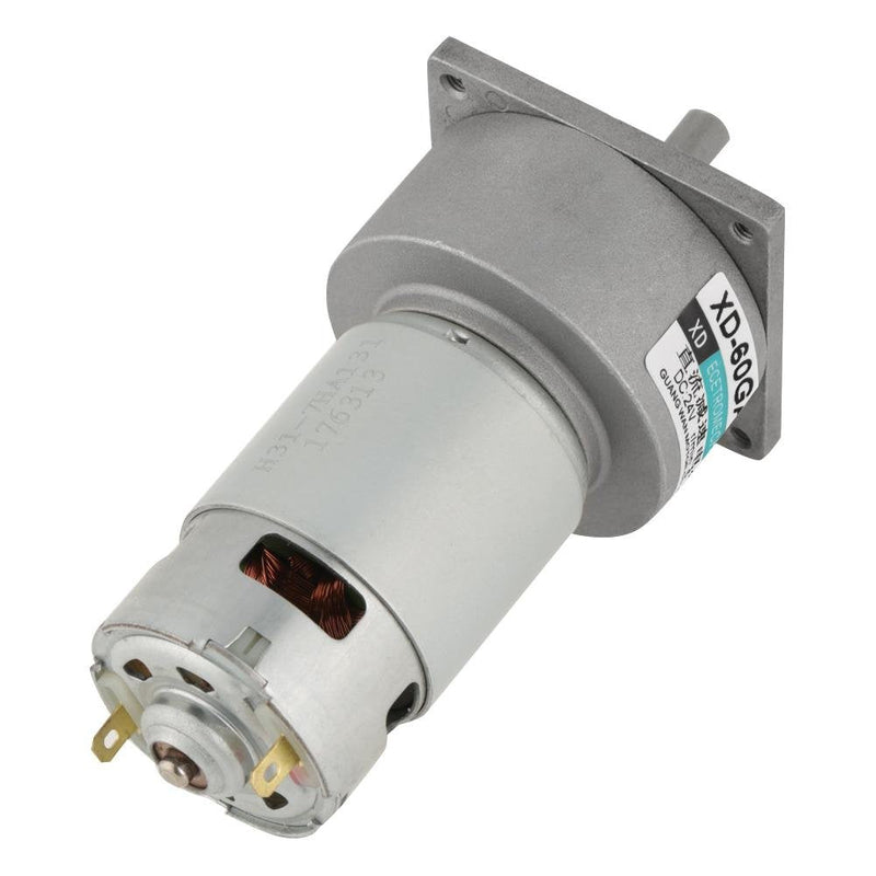 [Australia - AusPower] - Mini DC Gear Motor DC 24V 35W Metal Speed Adjustable Large Torque Motor CW/CCW(24V 500rpm) 24V 500rpm 