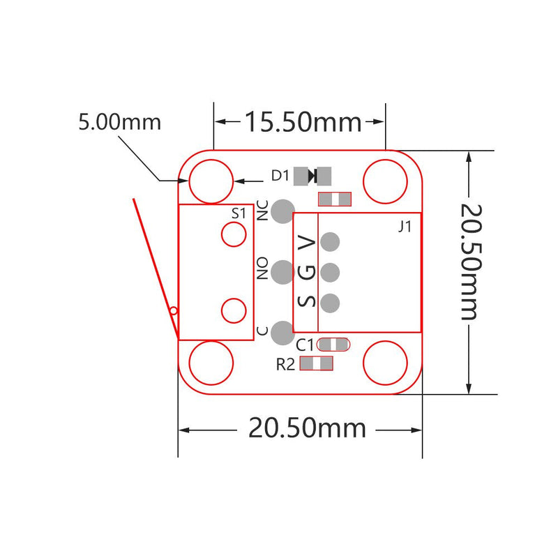[Australia - AusPower] - FYSETC 3D Printer Parts and Accessories Limit Switch Mechanical Switch Module Endstops with 3 Pins 39.4 inch Cable for Ramps RepRap Tev Tornad- 3 Pcs 