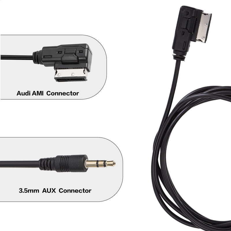 [Australia - AusPower] - OCR 6.6ft AMI MDI MMI AUX Cable Audio Music Interface Adaptor 3.5mm Jack Aux-in MP3 Cable for Audi Audi A3/A4/A5/A6/A8/Q5/Q7/R8/TT, VW Jetta Passat GTI GLI CC Tiguan Touareg EOS Golf Mk 6, etc. 