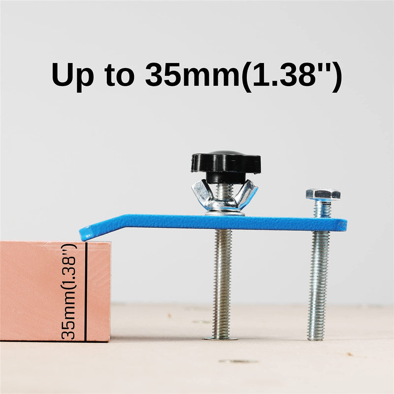 [Australia - AusPower] - Genmitsu 4 Pack Hold Down Clamp Kit, CNC Router Clamp for Woodworking and Metalworking, 3-7/20''L x 4/5'' W x 2-7/10''H, Compatible with CNC Router Machine PROVerXL 4030 &3040 Extension Spoilboard 