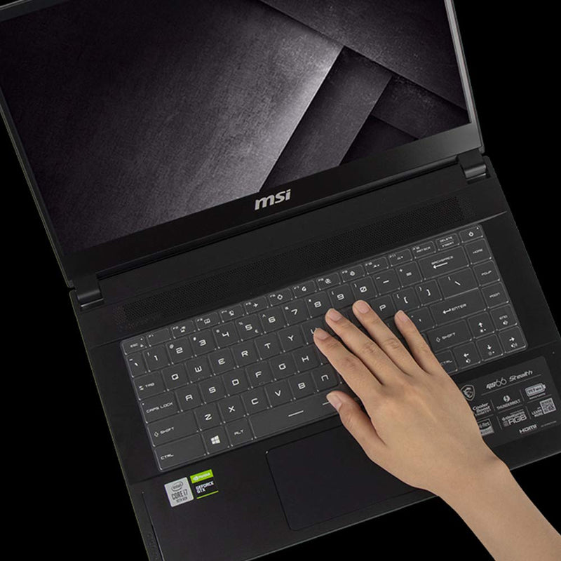 [Australia - AusPower] - Ultra Thin Keyboard Cover for 15.6" MSI GS66 Stealth 10SFS 10SGS, GE66 WS66 GP66 Series 15.6 Inch Gaming Laptop Keyboard Skin Protector, 15.6" MSI GS66 Stealth Accessories, US Layout MSI GS66 GE66 WS66 