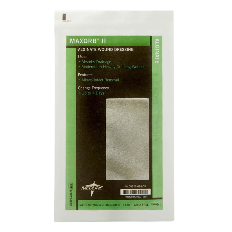 [Australia - AusPower] - Maxorb II Alginate Dressings, 4" x 8" (Pack of 5) 4" X 8" 