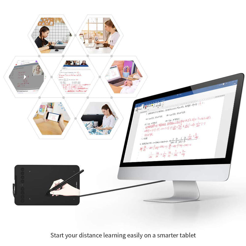 [Australia - AusPower] - XP-PEN Deco mini7W Wireless Graphics Drawing Tablet 7X 4.37 Inches Drawing Tablet with 8192 Levels Pressure Battery-Free Stylus and 8 Shortcuts Key for Digital Drawing Online Teaching Art Creation Medium 