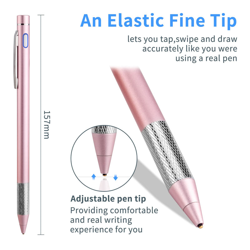 [Australia - AusPower] - Stylus Pencil for Samsung Galaxy Tab S8 Ultra/S7+ Pen,Minilabo Touch Screens Active Stylus Digital Pen with 1.5mm Ultra Fine Tip Stylist Pen for Samsung Galaxy Tab S8 Drawing and Writing Pencil,Pink Pink 