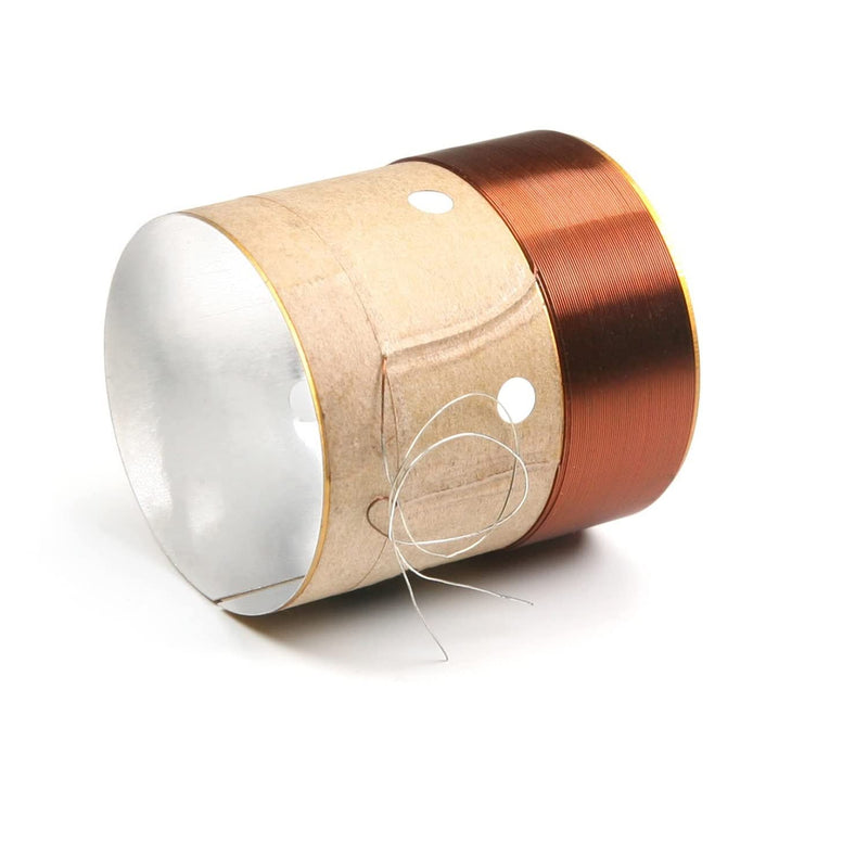 [Australia - AusPower] - Fielect 25.5mm 1" Woofer Voice Coil 2 Layers Round Copper Wire for Bass Speaker Audio Repair 2Pcs 1" x 1.26" 2 Layer 