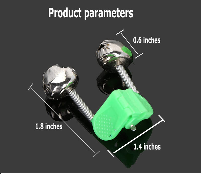 [Australia - AusPower] - FASPLORE 20 Pcs Fishing Bells for Rods Comes with 10 Fishing Glow Sticks Fishing Bite Alarm Indicator 