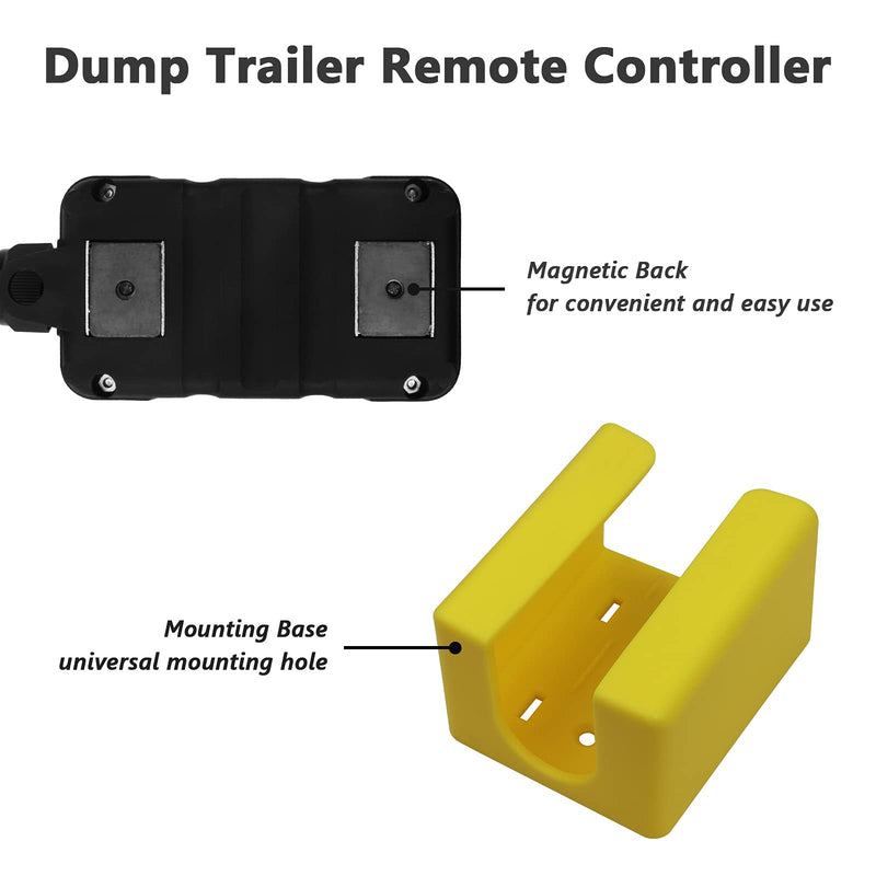 [Australia - AusPower] - Zinger 3 Wire Dump Trailer Remote Control Switch 12V for Single Acting Hydraulic Power Unit Hydraulic Pump Dump Trailer Truck Tipper … without solenoid coil 