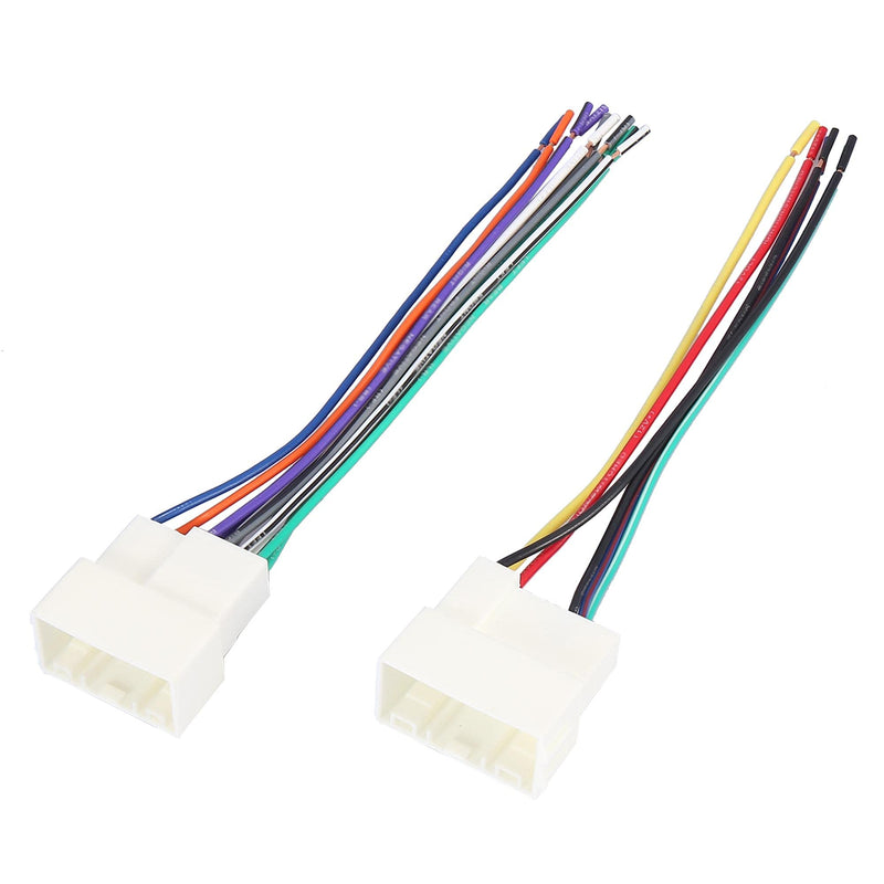 [Australia - AusPower] - X AUTOHAUX 70-7304 Car Stereo CD Player Wiring Harness Set Wire Radio Adapter for Hyundai Elantra 2011-2018 