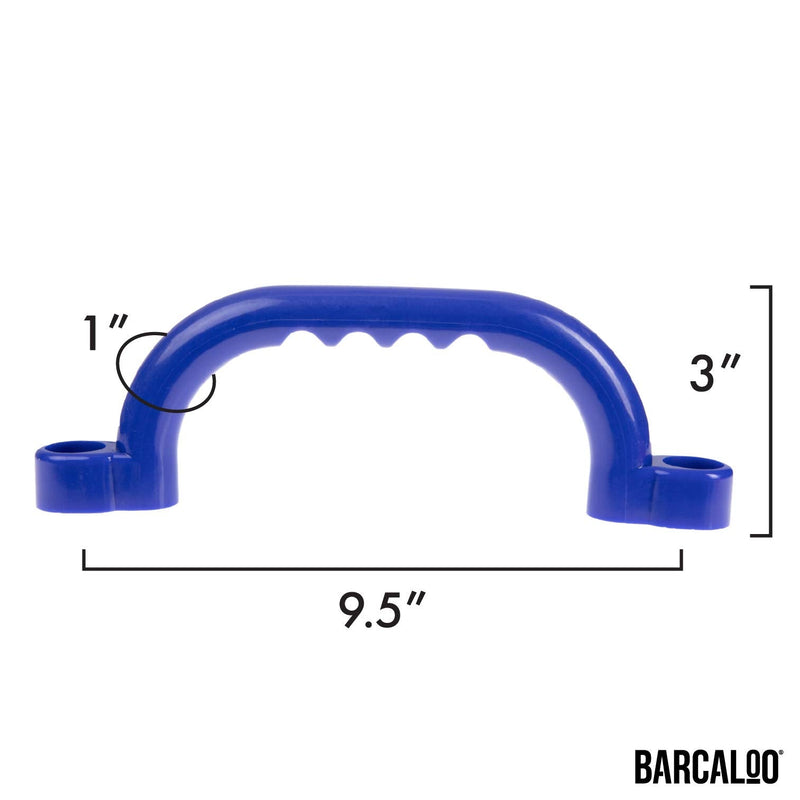 [Australia - AusPower] - Barcaloo Playground Safety Handles – Blue Grab Handle Bars for Jungle Gym Handle 2 Pack - Blue 