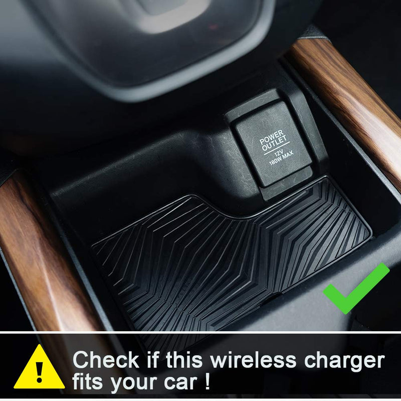[Australia - AusPower] - SIGHILL QI Wireless Car Phone Charger Honda Accessories for (2017-2019) CR-V/CRV Hybrid All Models. Qi 15W MAX, 2-Port Type 