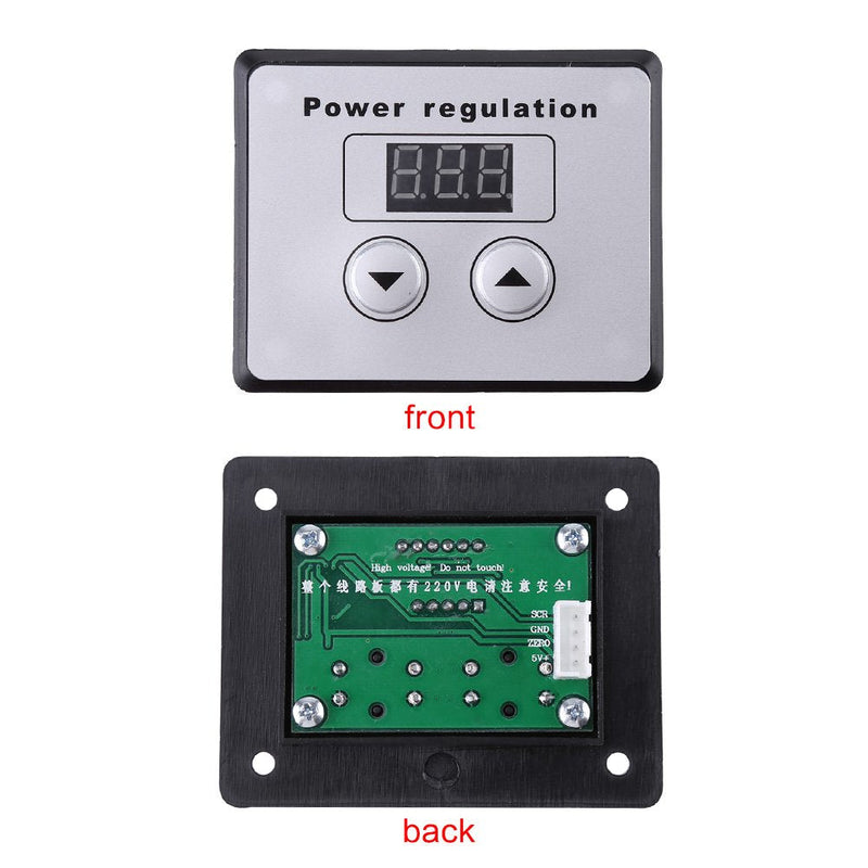 [Australia - AusPower] - Walfront Dimmer Switch,10000W SCR Digital Voltage Regulator Speed Control Dimmer Thermostat AC 220V 80A 