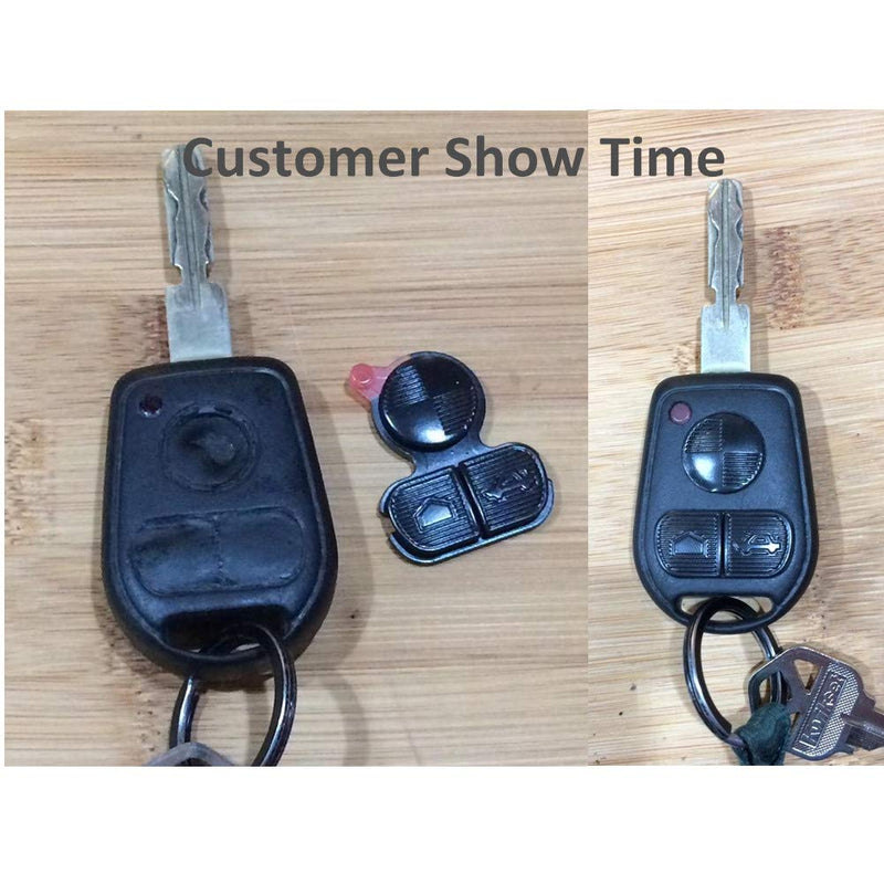 [Australia - AusPower] - HelloAuto for BMW Key Replacement Button Pad Smart Remote Key Fob Shell Case Cover Pad for BMW 318i 323i 525i 528i 530i 535i 540i 735i 740i 740iL Z3 