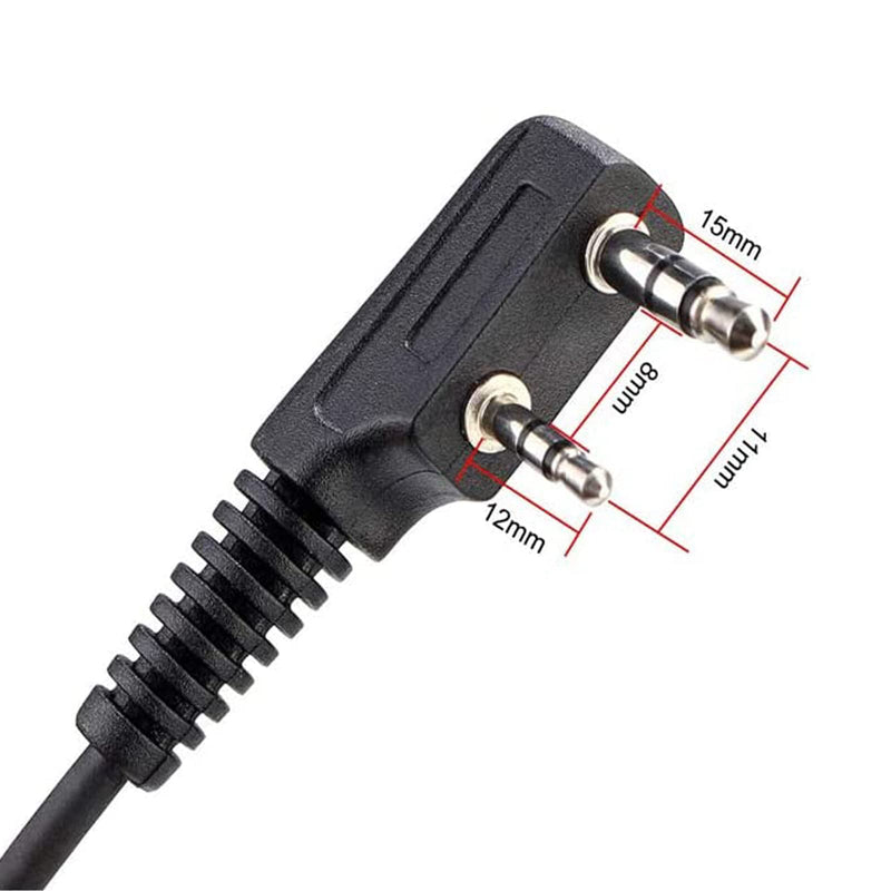 [Australia - AusPower] - Retevis RT18 Walkie Talkie Earpiece Two Way Radio Headset with Microphone Police Security Earpiece for Retevis RT18 RT22 RT21 H-777 Baofeng 888S UV-5R Arcshell AR-6 Radios (5 Pack) 