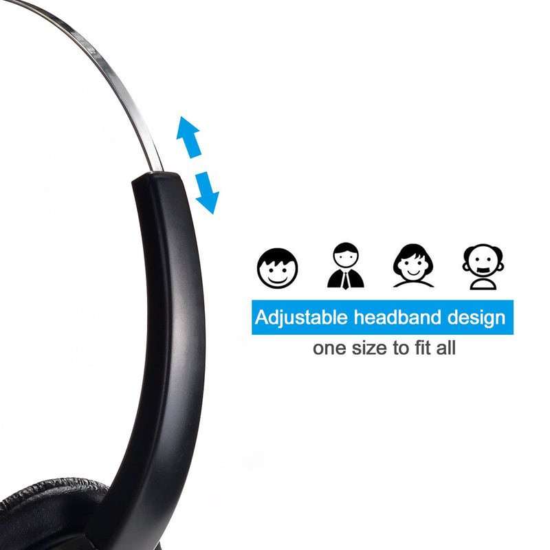 [Australia - AusPower] - AGPtek Call Center Dialpad Headset Telephone with Tone Dial Key Pad & REDIAL Black 